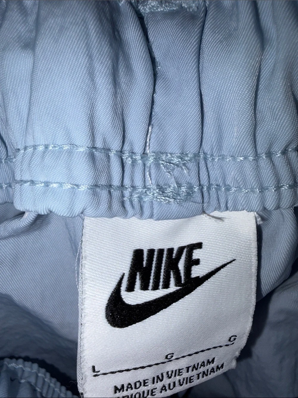Nike women’s Light Blue Cargo Track Pants L